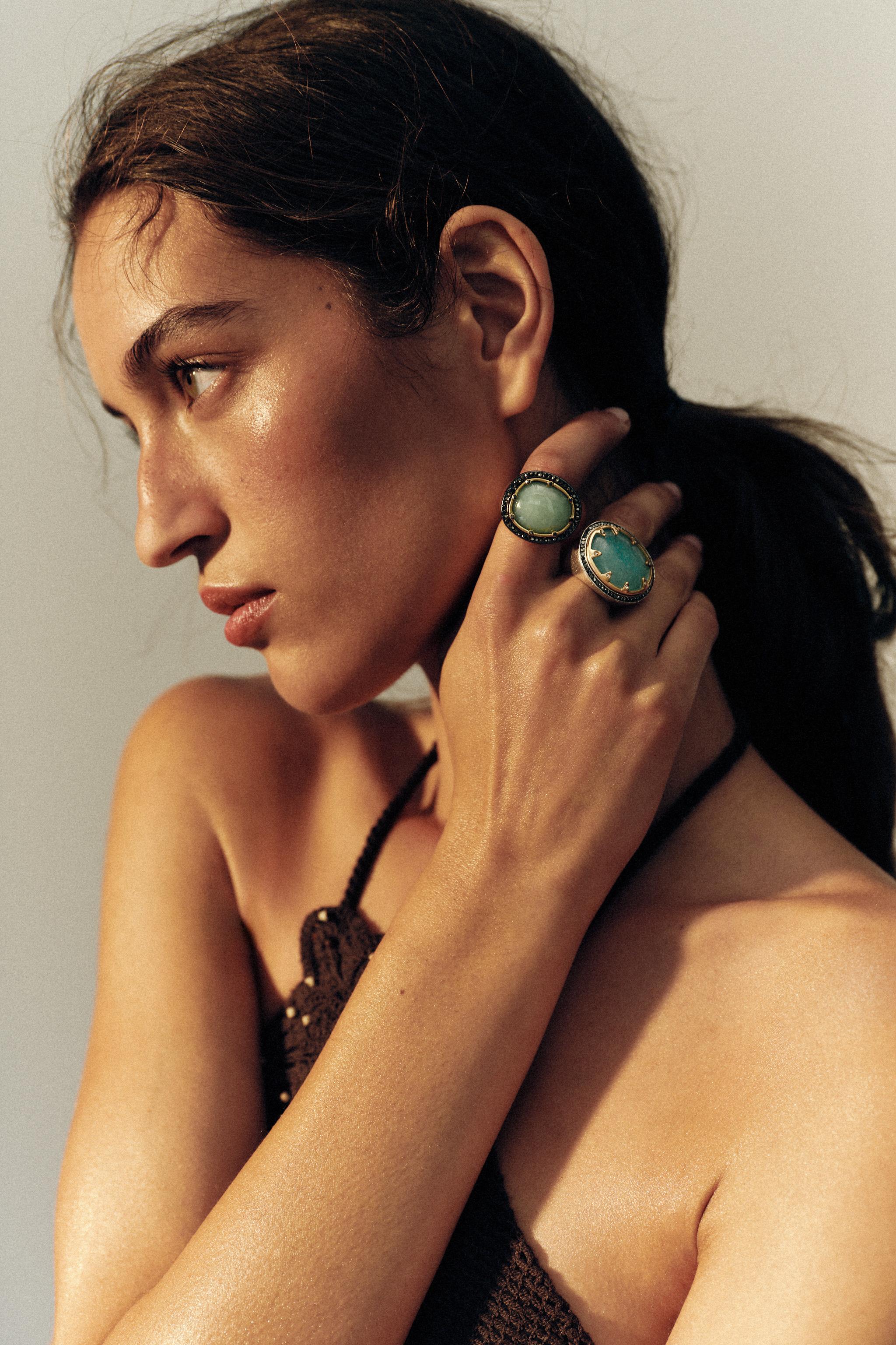 BAGUE PIERRE BRILLANTE